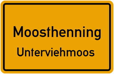 Straßenverzeichnis Moosthenning Unterviehmoos