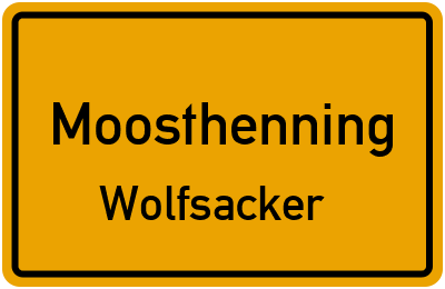 Straßenverzeichnis Moosthenning Wolfsacker