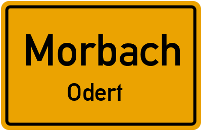 Straßenverzeichnis Morbach Odert