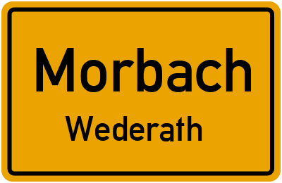 Straßenverzeichnis Morbach Wederath