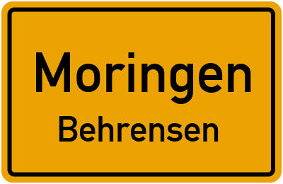 Straßenverzeichnis Moringen Behrensen