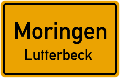 Ortsschild Moringen Lutterbeck
