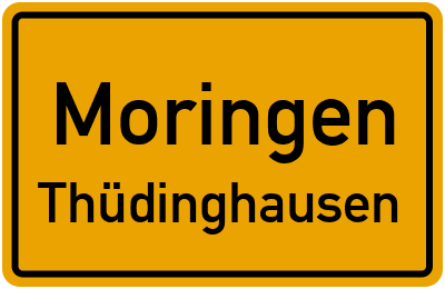 Ortsschild Moringen Thüdinghausen