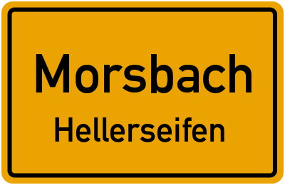 Ortsschild Morsbach Hellerseifen
