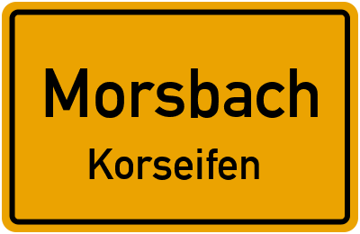 Straßenverzeichnis Morsbach Korseifen