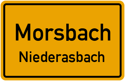 Ortsschild Morsbach Niederasbach