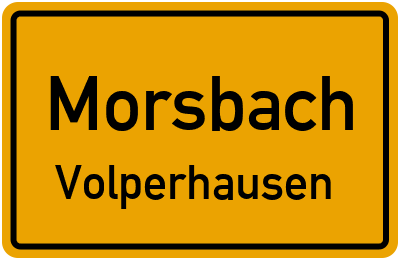 Ortsschild Morsbach Volperhausen