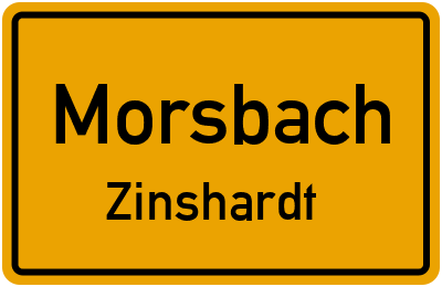 Ortsschild Morsbach Zinshardt