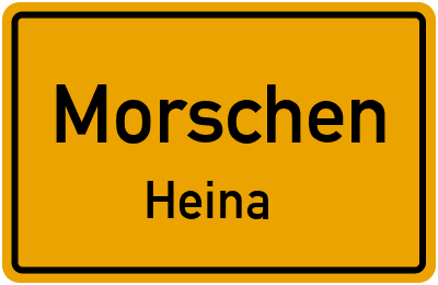 Straßenverzeichnis Morschen Heina