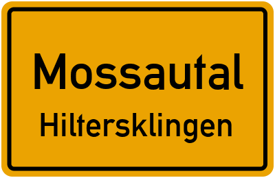 Straßenverzeichnis Mossautal Hiltersklingen