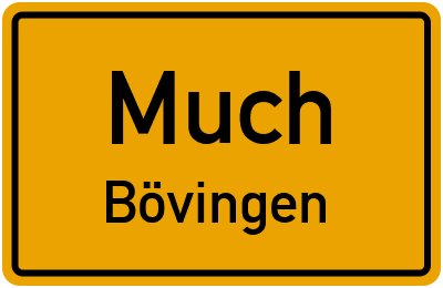 Straßenverzeichnis Much Bövingen