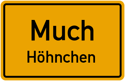 Straßenverzeichnis Much Höhnchen