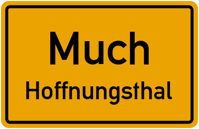 Straßenverzeichnis Much Hoffnungsthal