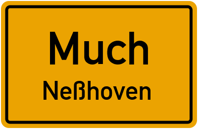 Ortsschild Much Neßhoven