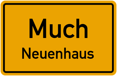 Ortsschild Much Neuenhaus
