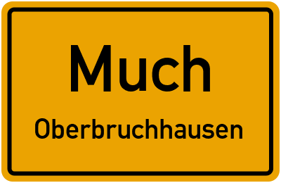 Straßenverzeichnis Much Oberbruchhausen