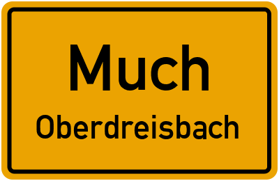 Ortsschild Much Oberdreisbach