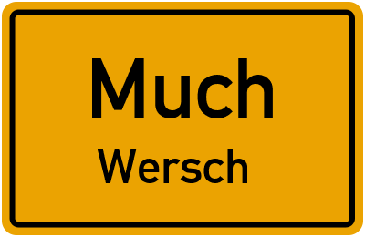 Straßenverzeichnis Much Wersch