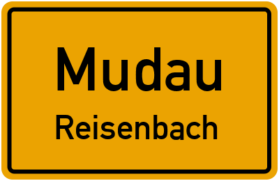 Ortsschild Mudau Reisenbach