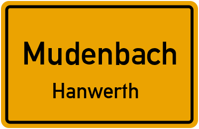 Straßenverzeichnis Mudenbach Hanwerth