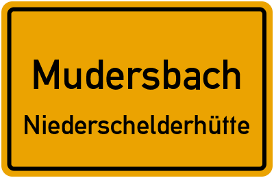 Straßenverzeichnis Mudersbach Niederschelderhütte
