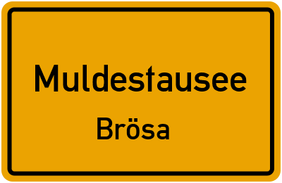 Straßenverzeichnis Muldestausee Brösa