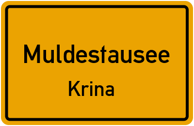 Straßenverzeichnis Muldestausee Krina