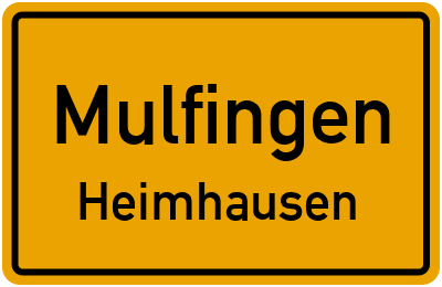 Ortsschild Mulfingen Heimhausen