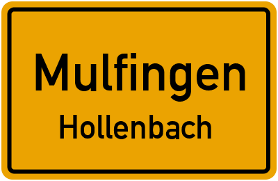 Straßenverzeichnis Mulfingen Hollenbach