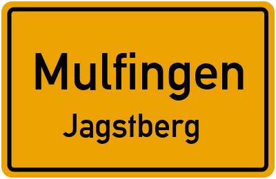 Ortsschild Mulfingen Jagstberg