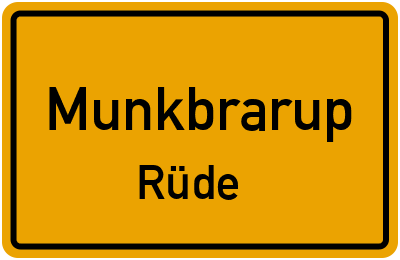 Straßenverzeichnis Munkbrarup Rüde