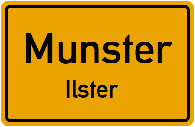 Ortsschild Munster Ilster