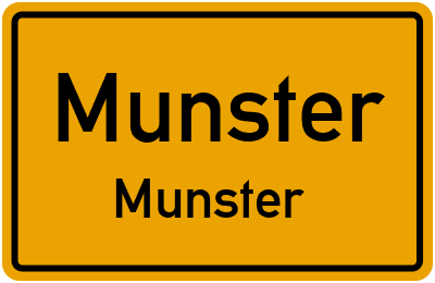 Ortsschild Munster Munster