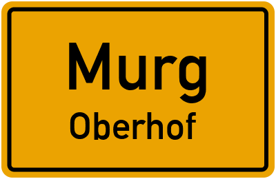 Straßenverzeichnis Murg Oberhof