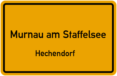 Straßenverzeichnis Murnau am Staffelsee Hechendorf