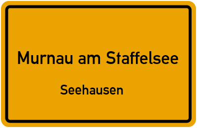Straßenverzeichnis Murnau am Staffelsee Seehausen