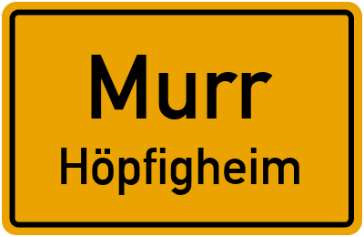 Straßenverzeichnis Murr Höpfigheim