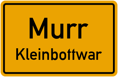 Straßenverzeichnis Murr Kleinbottwar