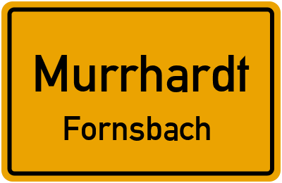 Straßenverzeichnis Murrhardt Fornsbach