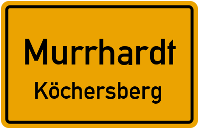 Straßenverzeichnis Murrhardt Köchersberg