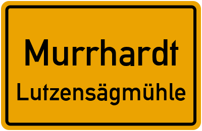 Straßenverzeichnis Murrhardt Lutzensägmühle