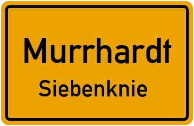 Straßenverzeichnis Murrhardt Siebenknie