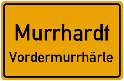 Straßenverzeichnis Murrhardt Vordermurrhärle