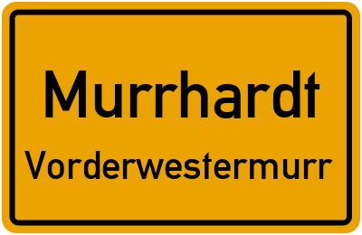 Straßenverzeichnis Murrhardt Vorderwestermurr