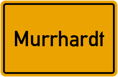 Ortsschild von Murrhardt in Baden-Württemberg