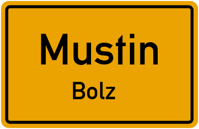 Straßenverzeichnis Mustin Bolz