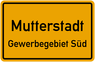 Straßenverzeichnis Mutterstadt Gewerbegebiet Süd