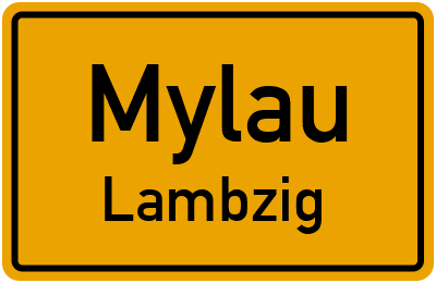 Straßenverzeichnis Mylau Lambzig