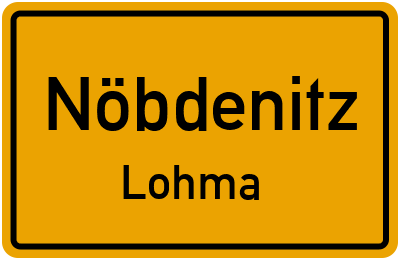 Straßenverzeichnis Nöbdenitz Lohma