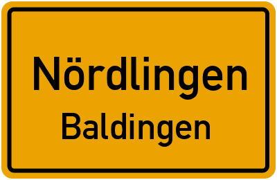 Straßenverzeichnis Nördlingen Baldingen